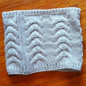 Gap Wool Blend Knit Cowl Neck Scarf Gaiter